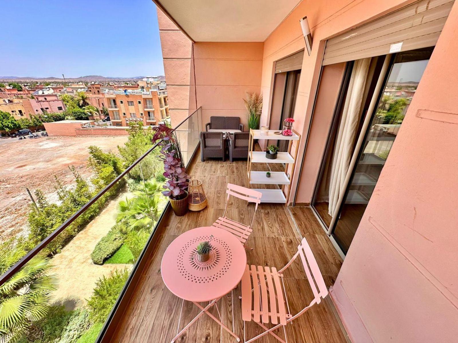 Appartement Luxueux Avec Piscine 10 Minutes Du Centre Ville Marrakesh Exterior photo