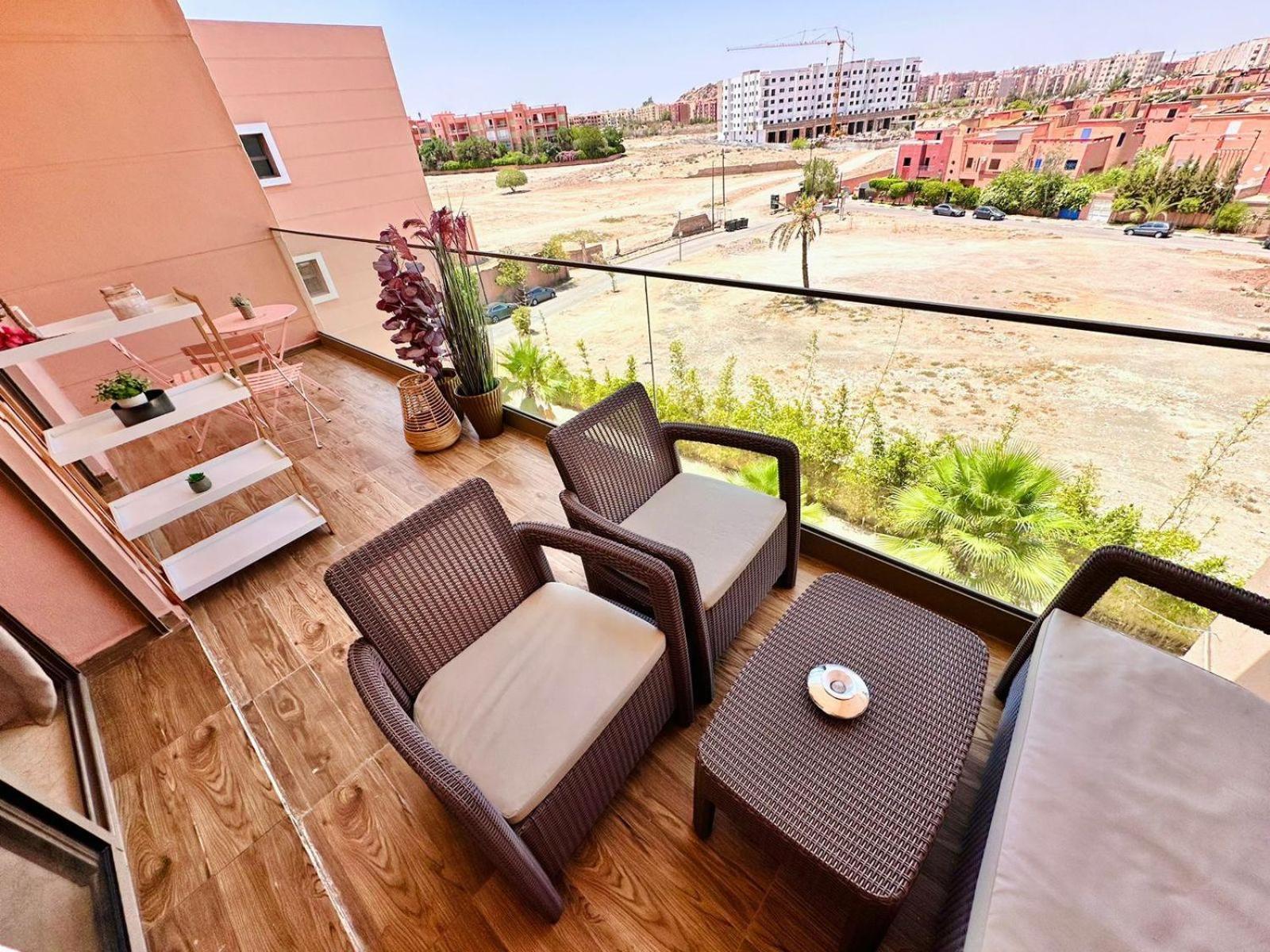 Appartement Luxueux Avec Piscine 10 Minutes Du Centre Ville Marrakesh Exterior photo